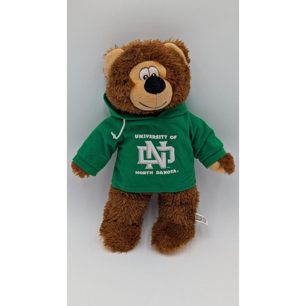 Toy Factory UND Plush Bear 10” Green Hoodie Stuffed Animal Collectible